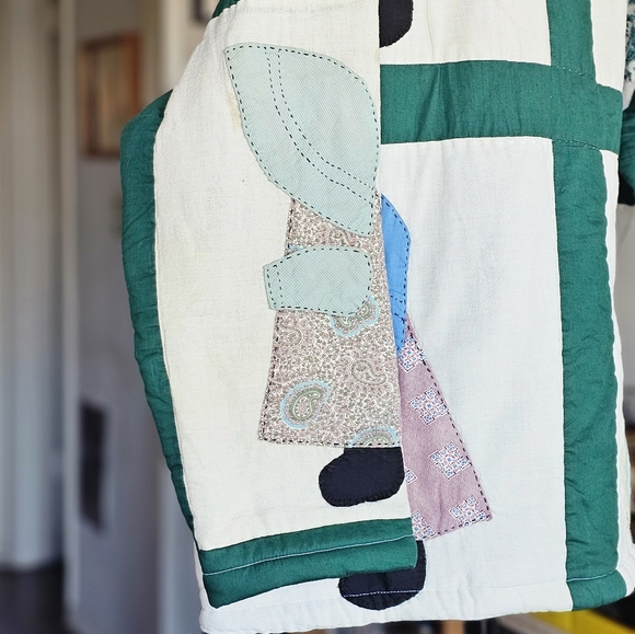 Psychic Outlaw Handmade Colorful Patchwork Pullover - Picture 6 of 10